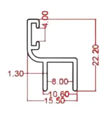 پروفیل درزگیر تک لب رویال